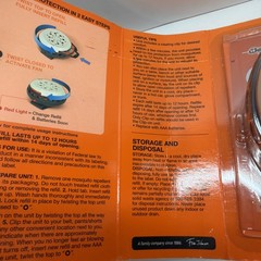OFF! Clip-On Mosquito Repellent Fan Unit with 1 Refill, 12 Hours Protection