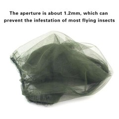 6 Pack Mesh Mosquito Head Net Face Neck Fly Netting Hood for Camping Hiking