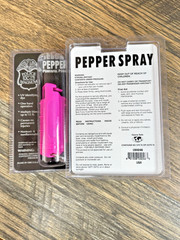 2 Pack Police Magnum Keychain pepper spray Self Defense 1/2oz Flip Top HOT PINK