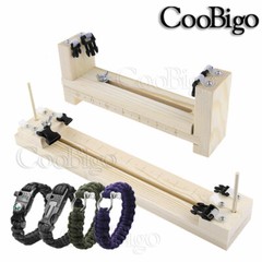 1X Wood Jig Bracelet Maker Wristband Paracord Cord Weaving DIY Craft Tool Kit