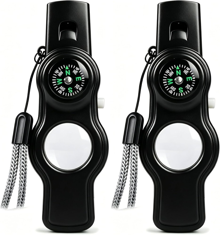 Emergency Survival Safety Whistle Whistle for Kids with Lanyard Compass