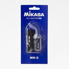 Mikasa Volleyball Referee Hexagon Sports Whistle Black WH5 with Strap 1979 NEW