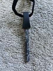 4” Fire Strike Magnesium Flint Fire Starter Rod + Scraper & Lanyard BLACK