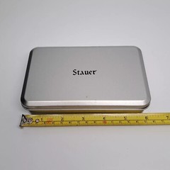 Stauer Survival Box Kit in Original Stainless Steel Box Flaslight Watch Tool