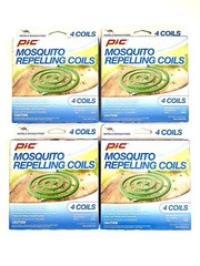 PIC Citronella Mosquito Repelling Coils 4 Packs, 16 Coils, Ship Next Day