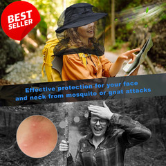 2pk Mosquito Head Net Extra Large Fine Mesh for Camping Hiking Fishing – US