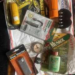 Lot Camping,Car,Hiking,compass, firestarter, snake bite mosquito Light CL6