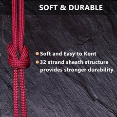 LUYADIN Paracord 650lb 9 Strand 4mm Parachute Cord – 100ft