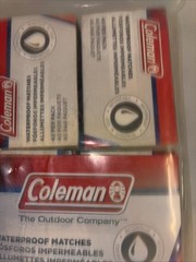 Coleman Waterproof Matches 3 Pack 40 Matches Per Pack New Extra Large Match Head