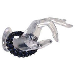 Handmade Paracord Survival Bracelet With Buckle Blue & Black 8″Bracelet Accessor