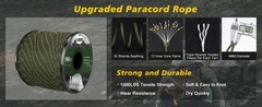 Paracord Reflective 1000lb, 50/100/200/500/1000ft 4mm, 13 Strand Parachute Cord,
