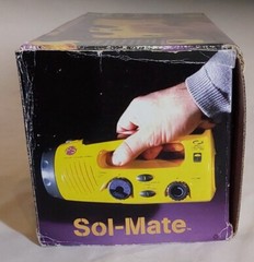 Sol-Mate Hand Crank Emergency Flashlight AM FM Radio