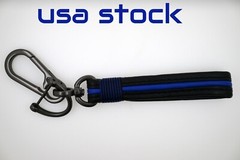 Leather Lanyard car keychain