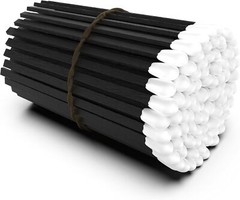 ZIKANI Black Stick White Tip Matches 4 Inch Refill for Cloche Jar 100 pcs