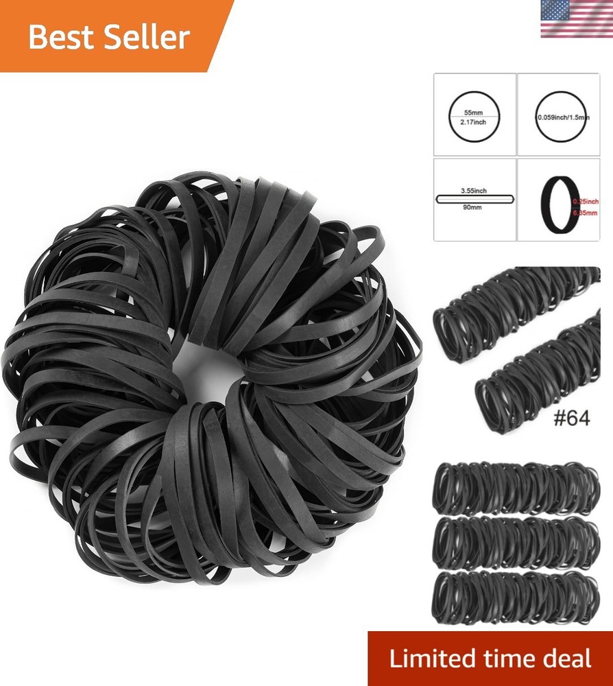 Rubber Bands Black Size About 0.5 lb 110 Pcs Tactical Rubber Bands for Office…