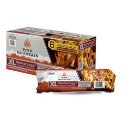 XL Wrapped Fire Starter Logs Portable Easy Lighting 1LB Clean Burning