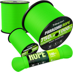 Paracord Rope 750 Lb – 1000Ft / 500Ft / 200Ft / 100Ft 5/32″ Parachute Cord 4MM 1