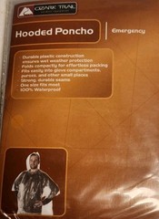 Ozark Trail Hooded Emergency Poncho Durable Plastic 100% Waterproof #WM836 NEW