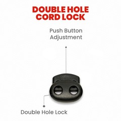 Dual Strand Cord Lock – Perfect for Paracord, 3 sizes!