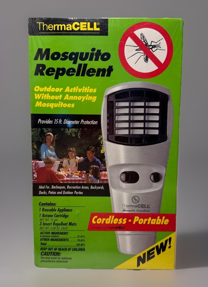 Thermacell Mosquito Repellent Cordless Portable Backyard Camping NEW