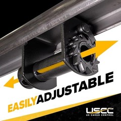 Low Profile Sliding Winch for Flatbed Trailer (5-Pack), 4 Inch Tie-Down Winch