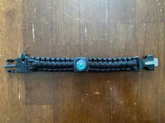 FLIPITSF 6 IN 1 PARACORD BLACK BRACELET MULTI TOOL EDC OUTDOOR SURVIVAL CAMPING