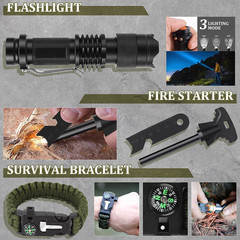 14-in-1 Survival Gear Kit for Men – Essential Camping and Hiking Tools