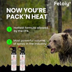 Feloiy Bear Attack Deterrent Legal Bear Spray Self With Spray Bag Various styles