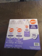 OFF! Clean Feel Mosquito & Tick Repellent Picaridin DEET-free Bug Spray Set