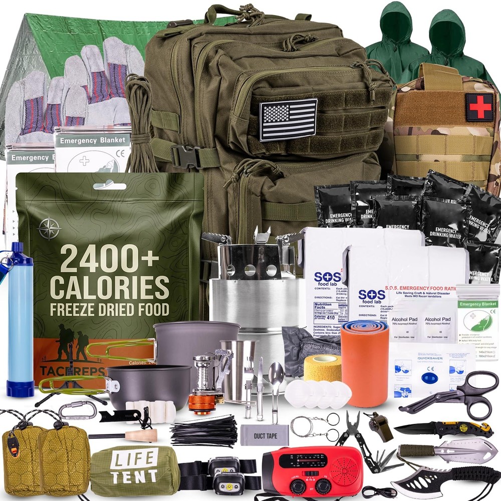 Bug Out Bag Backpack Survival Kit, Prepper Emergency Survival Gear