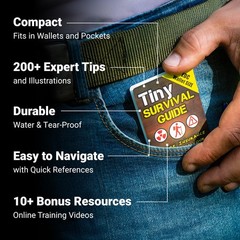 Tiny Survival, Disaster & First Aid Guide – Pocket Emergency Preparedness Han…