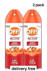 OFF! Active Sweat Resistant Insect Repellent, 2 Pack – 6 oz