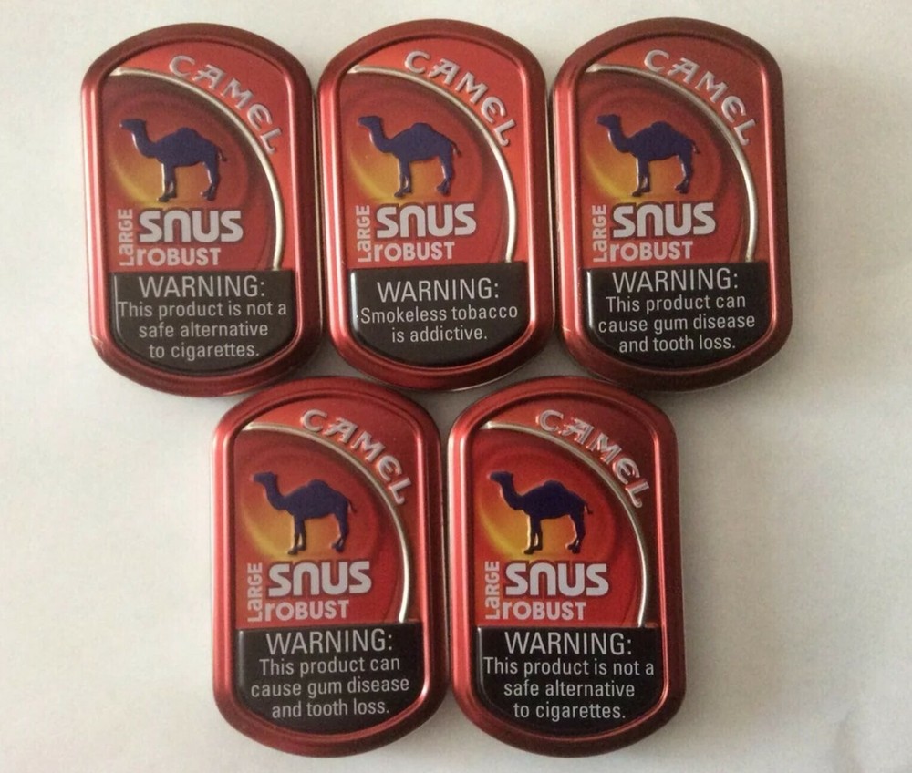 10 Empty Camel Snus Tins Water Resistan