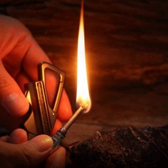 Permanent Match Infinity Lighter, 3-In-1 Keychain Bottle Opener Igniter, Reusabl