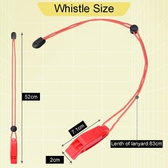 4 Pack Emergency Whistles, Loud Shrill Safety Whistle with Reflective Lanyard…