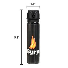 2 Pack Burn Pepper Spray for Self Defense Max Strength Heavy Duty – 3.7 fl oz