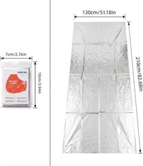 Emergency Blankets, 12 Pcs Outdoor Survival Insulated Gear, Mylar Thermal Space