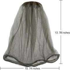 Mosquito Head Net Mesh Bug Face Net Hood Outdoor Insect Protection 4 Pack