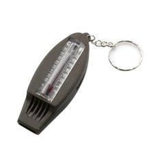 Mini 4 in1 Emergency Survival Gear Camping Hiking Whistle Compass Thermometer