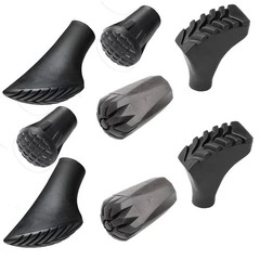 8pcs Assorted Replacement Tips Hiking Stick Walking Trekking Pole Protector f…