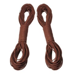 2Pcs Heavy Duty Brown Nylon Survival Parachute Cord for Outdoor Camping