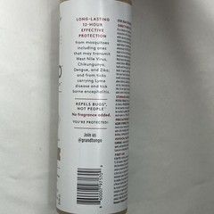 Grand Tongo Fragrance Free Insect Mosquito Repellent Bug Spray *DEET Free 12hr