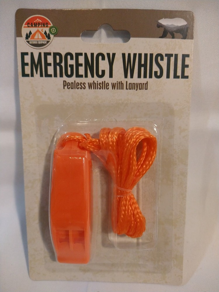 Emergency Whistles with Lanyard- Extremely Loud Safety Whistle Pealess Sporting 