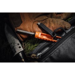Exotac polySTRIKER XL Ultra-Light Ferrocerium Rod Firestarter – Blaze Orange