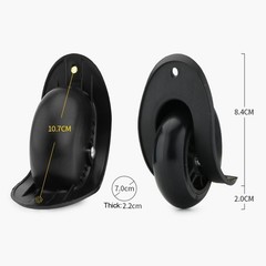 for 2 Sets of Luggage Wheels for Trolley Suitcases Quiet and Wear Resistant