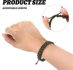 Paracord Bracelet for Men Paracord Survivor Bracelets, Handmade Braided Bracelet