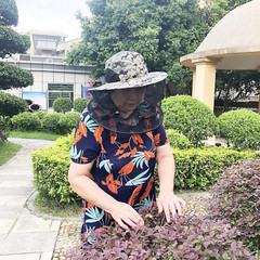 2 Pack Mosquito Head Net Hat Sun Hat Garden Bug Hat with Hidden Net Mesh for Out