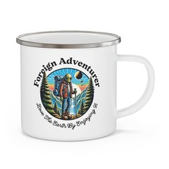 Alien Hiker Outdoor Adventure Camping Coffee Mugs