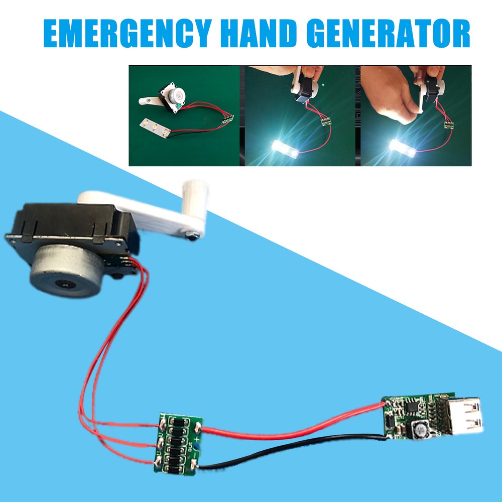 Mini Emergency Hand-Cranking Dynamo Electric Generator USB Charger Mobile Phone