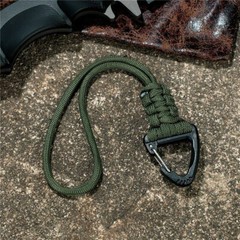 Paracord Lanyard Survival Keychain Key Ring Triangle Buckle Keychains Kit 1/3Pcs